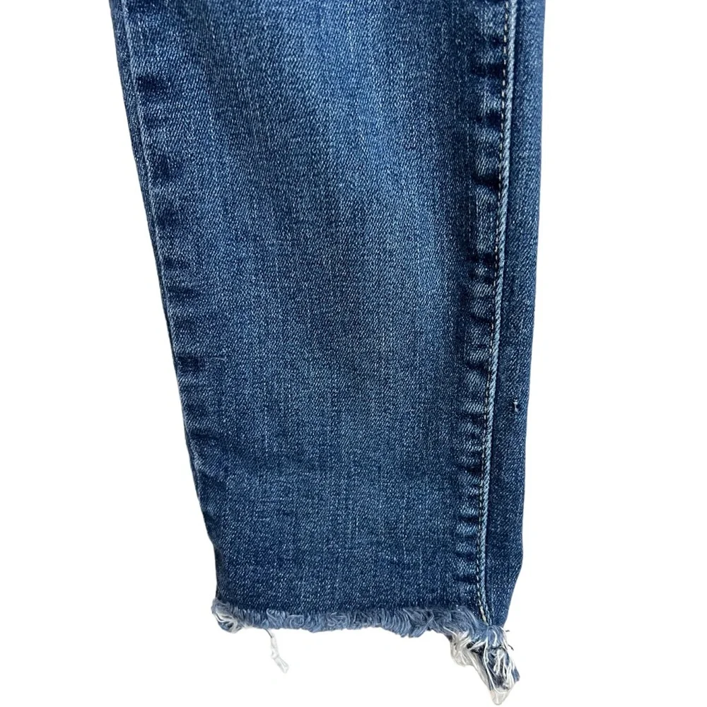 PAIGE Verdugo Ankle Ripped Raw Hem Jeans Dedee Dest